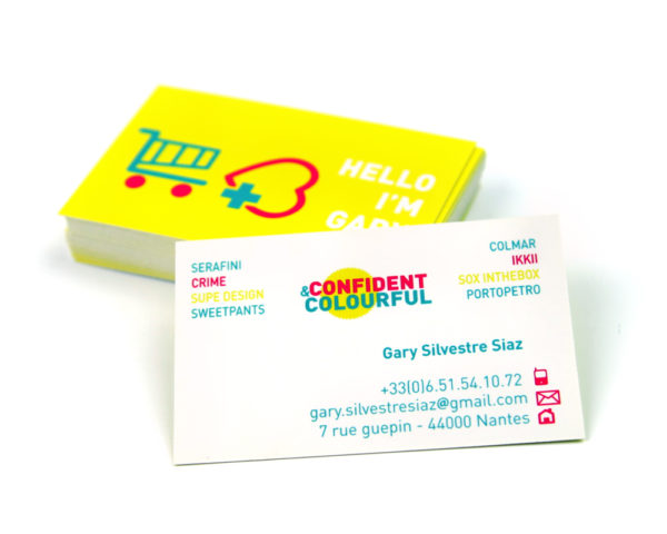 Cartes de Visite Pelliculage Soft Touch Papier couché mat 450g