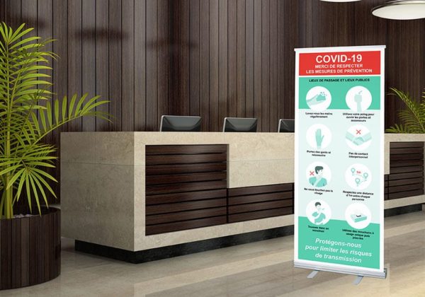 Stand Roll-up Covid-19